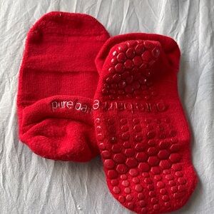 Pure Barre Vibrant Red Grip Socks